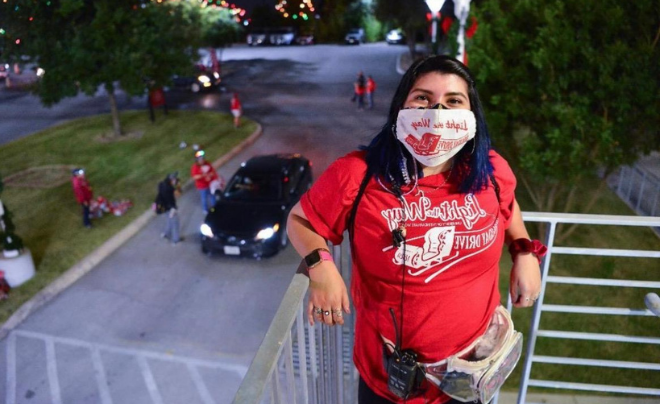 Julianne Salame poses during the 2020 drive thru Light the Way