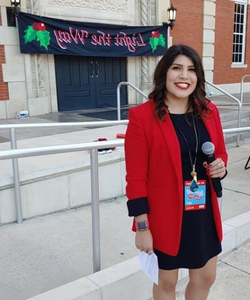 Julianne Salame smiles at the camera before the 2019 Light the ay