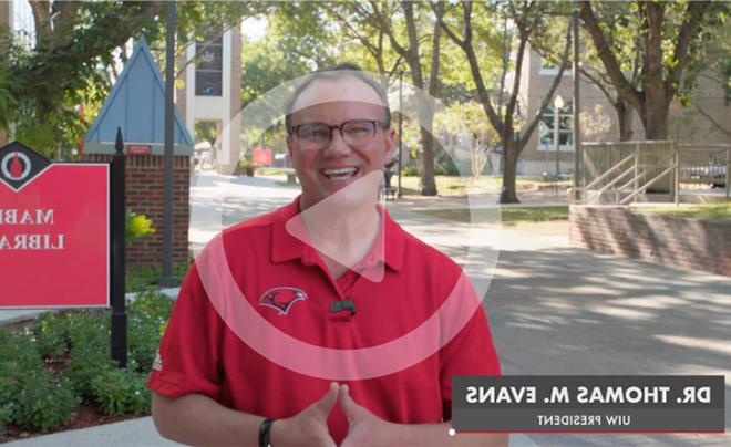 Dr. Evans on UIW campus